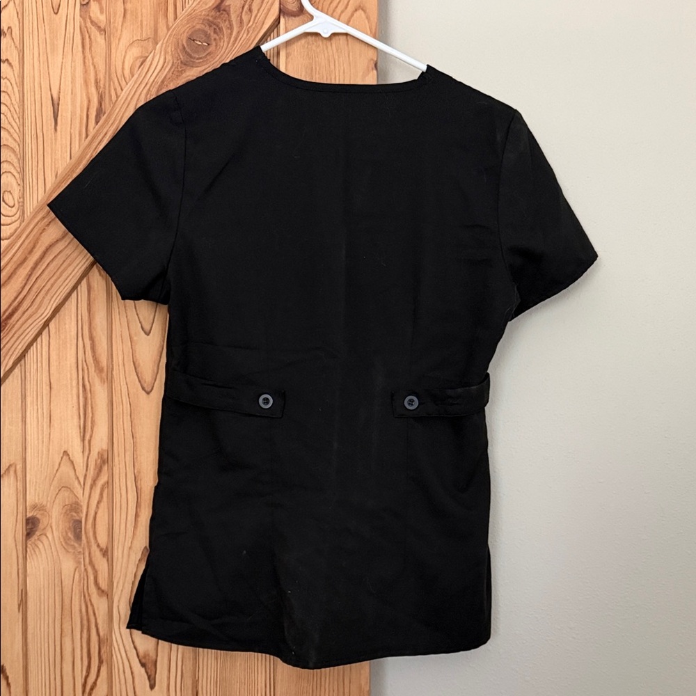 Grey's Anatomy Black Medical Scrub Top - Picture 4 of 4